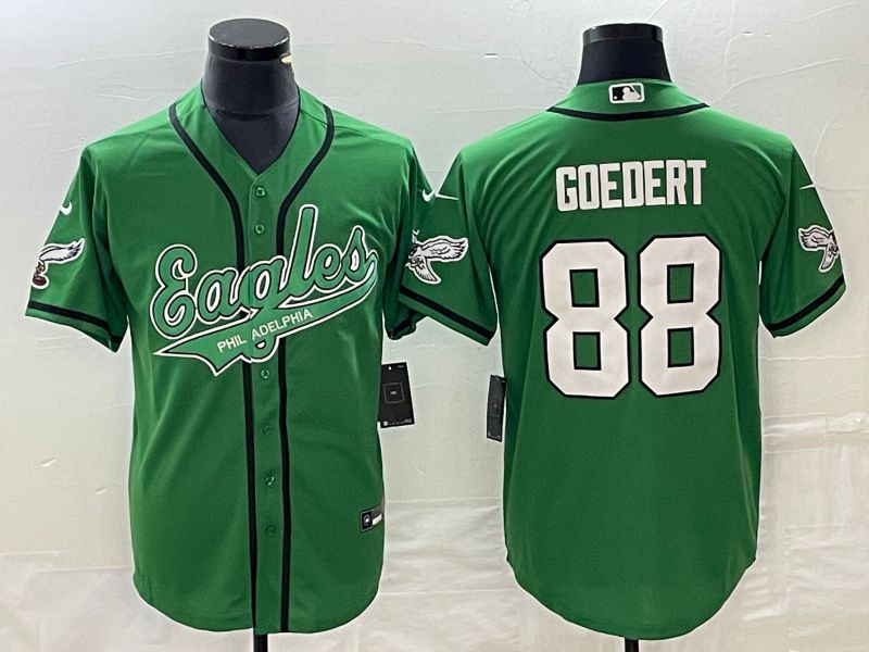Men Philadelphia Eagles #88 Goedert Green Co Branding Game NFL Jersey style 1->philadelphia eagles->NFL Jersey
